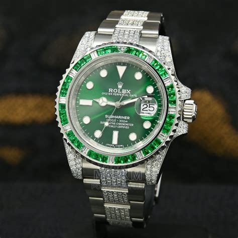 iced out rolex submariner|fully iced out rolex watch.